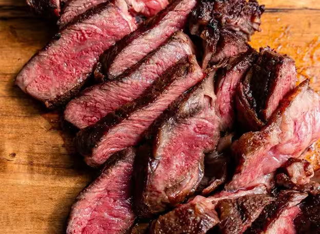Holy Wagyu prepared steak and sides