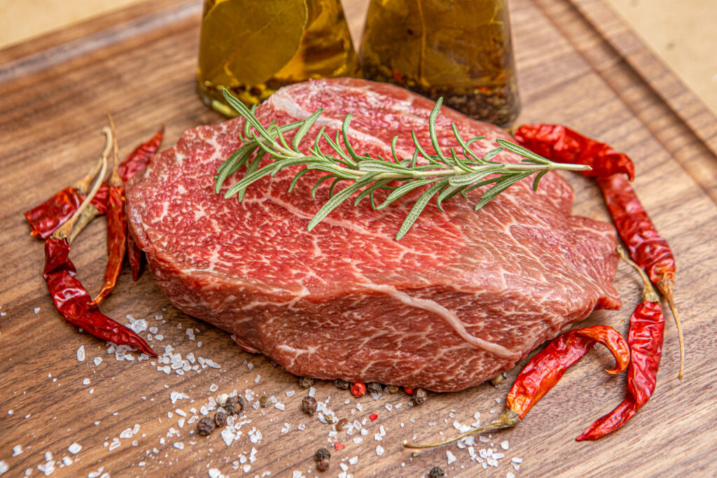 Fullblood Wagyu Beef Shoulder Steak Kosher Holy Wagyu