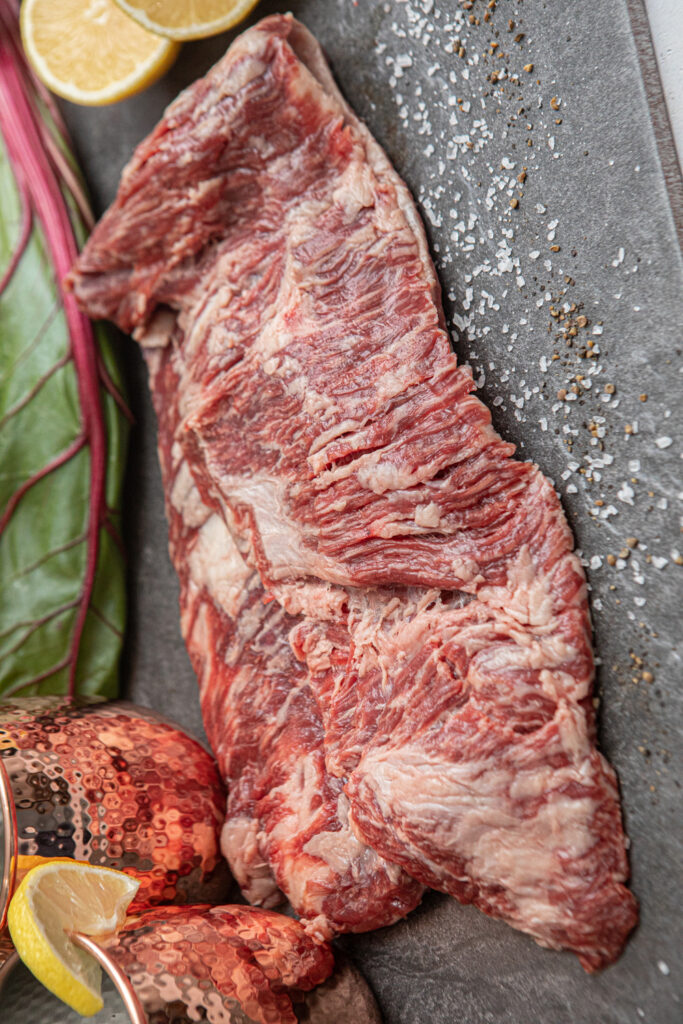 American Wagyu Outside Skirt Steak Kosher Holy Wagyu