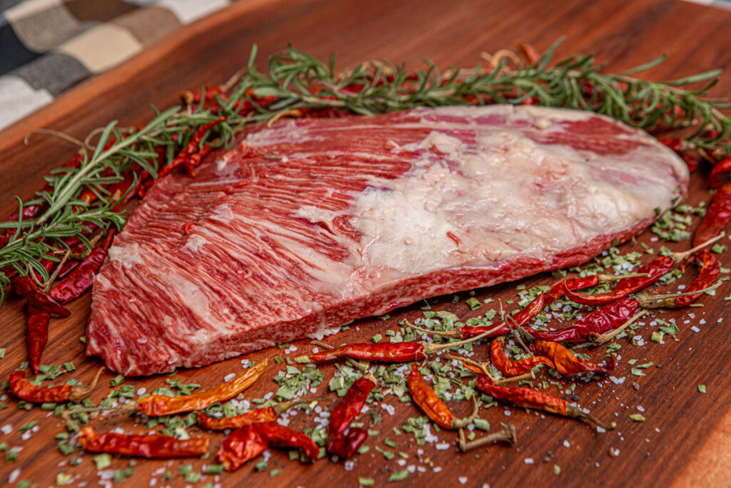 Top of the rib lifter meat Kosher 100 Fullblood American Wagyu