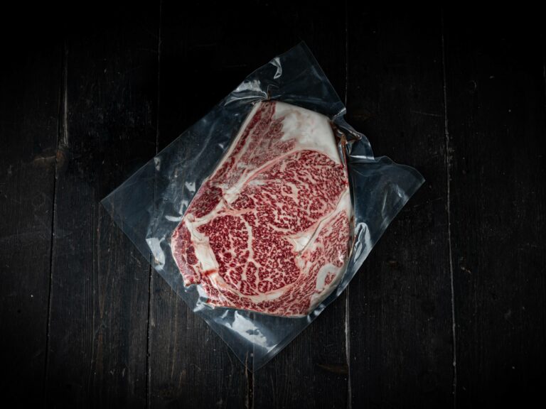 wagyu beef stored in vacuum seal